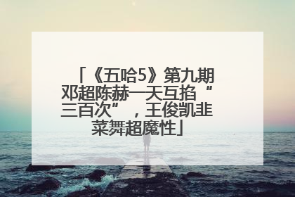 《五哈5》第九期邓超陈赫一天互掐“三百次”，王俊凯韭菜舞超魔性