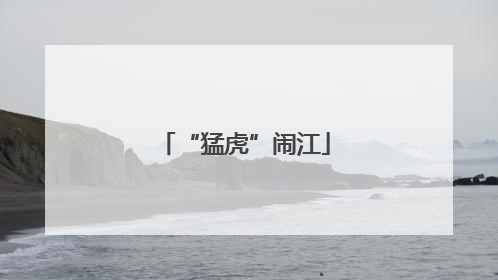 “猛虎”闹江
