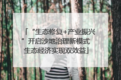 “生态修复+产业振兴”开启沙地治理新模式 生态经济实现双效益