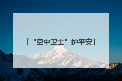 “空中卫士”护平安