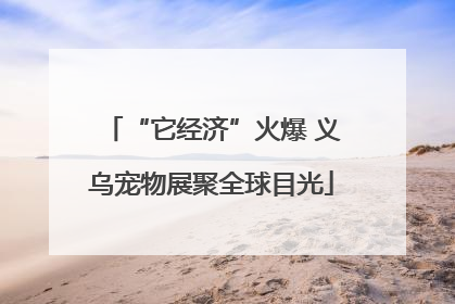 “它经济”火爆 义乌宠物展聚全球目光
