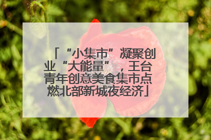 “小集市”凝聚创业“大能量”，王台青年创意美食集市点燃北部新城夜经济