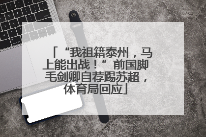 “我祖籍泰州，马上能出战！”前国脚毛剑卿自荐踢苏超，体育局回应