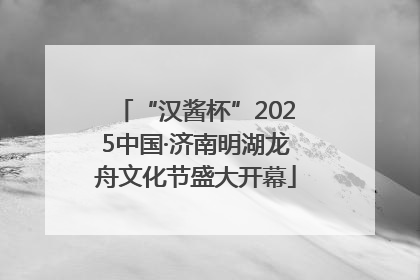 “汉酱杯”2025中国·济南明湖龙舟文化节盛大开幕