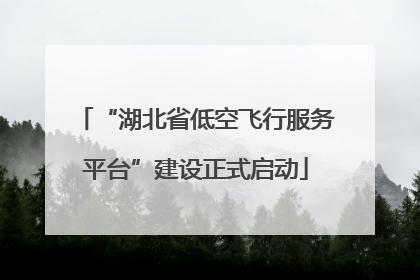 “湖北省低空飞行服务平台”建设正式启动