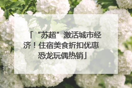“苏超”激活城市经济！住宿美食折扣优惠 恐龙玩偶热销