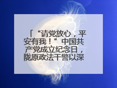 “请党放心，平安有我！”中国共产党成立纪念日，陇原政法干警以深情告白演绎“硬核”浪漫