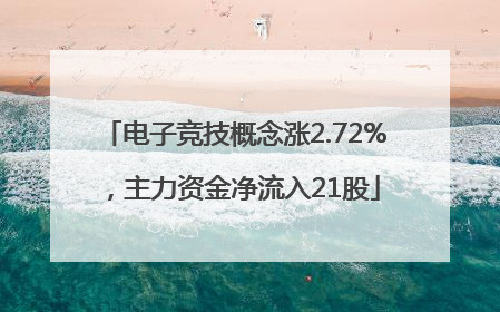 电子竞技概念涨2.72%，主力资金净流入21股