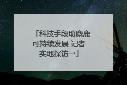 科技手段助麋鹿可持续发展 记者实地探访→