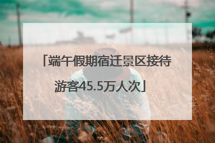 端午假期宿迁景区接待游客45.5万人次