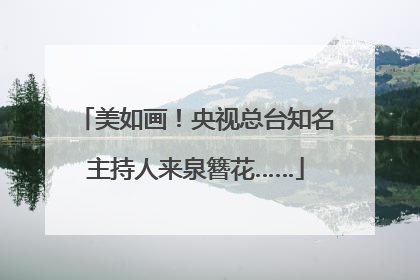 美如画！央视总台知名主持人来泉簪花……
