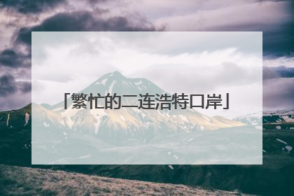 繁忙的二连浩特口岸
