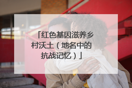 红色基因滋养乡村沃土（地名中的抗战记忆）