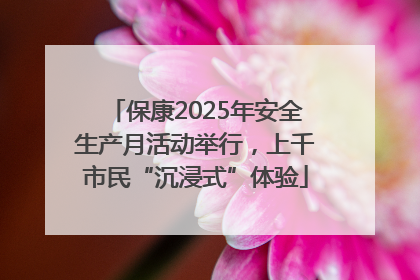 保康2025年安全生产月活动举行，上千市民“沉浸式”体验