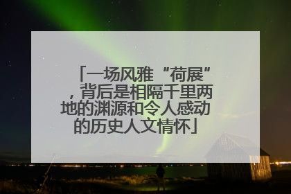 一场风雅“荷展”，背后是相隔千里两地的渊源和令人感动的历史人文情怀