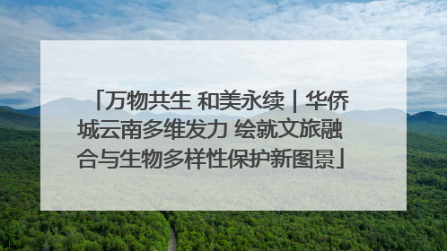 万物共生 和美永续｜华侨城云南多维发力 绘就文旅融合与生物多样性保护新图景