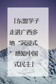 东盟学子走进广西多地“沉浸式”感知中国式民主
