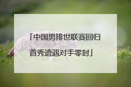 中国男排世联赛回归首秀遭遇对手零封