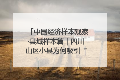 中国经济样本观察·县域样本篇｜四川山区小县为何吸引“村播”扎堆？