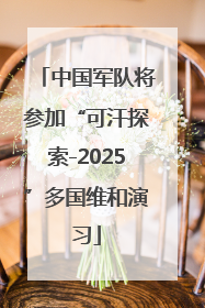 中国军队将参加“可汗探索-2025”多国维和演习