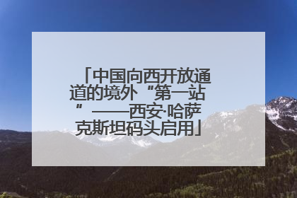 中国向西开放通道的境外“第一站”——西安·哈萨克斯坦码头启用