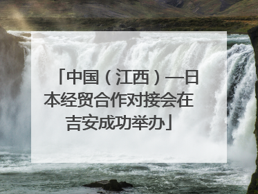 中国（江西）—日本经贸合作对接会在吉安成功举办