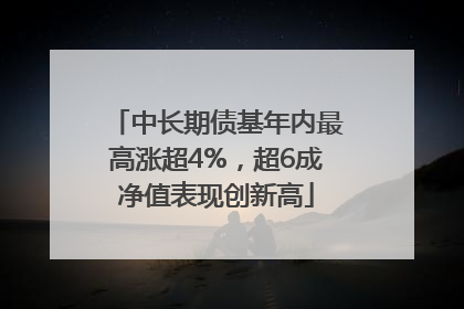 中长期债基年内最高涨超4%，超6成净值表现创新高