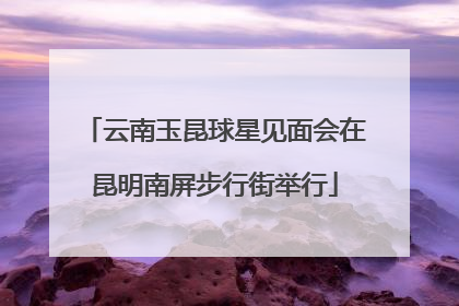 云南玉昆球星见面会在昆明南屏步行街举行