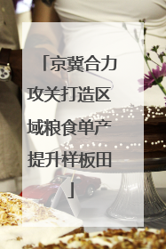 京冀合力攻关打造区域粮食单产提升样板田