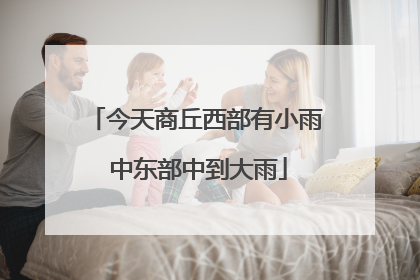 今天商丘西部有小雨 中东部中到大雨
