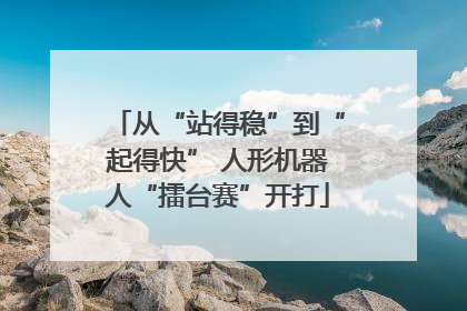 从“站得稳”到“起得快” 人形机器人“擂台赛”开打