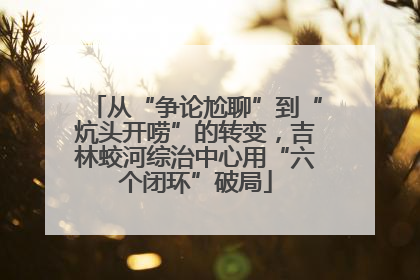 从“争论尬聊”到“炕头开唠”的转变，吉林蛟河综治中心用“六个闭环”破局