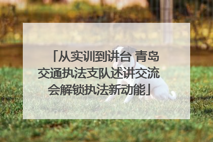 从实训到讲台 青岛交通执法支队述讲交流会解锁执法新动能