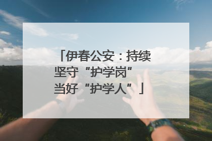 伊春公安：持续坚守“护学岗” 当好“护学人”