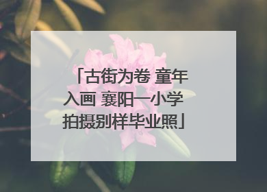古街为卷 童年入画 襄阳一小学拍摄别样毕业照