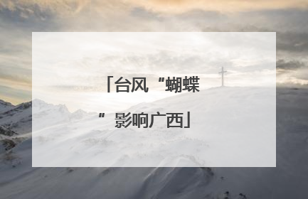 台风“蝴蝶”影响广西