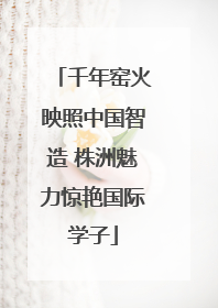 千年窑火映照中国智造 株洲魅力惊艳国际学子