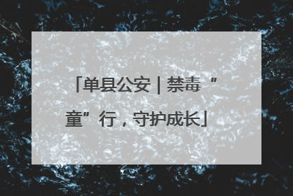 单县公安｜禁毒“童”行，守护成长