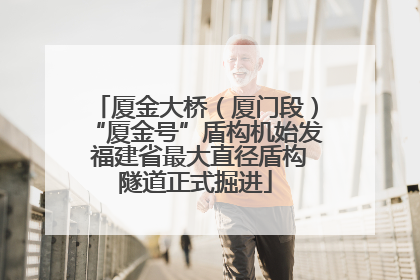 厦金大桥（厦门段）“厦金号”盾构机始发 福建省最大直径盾构隧道正式掘进