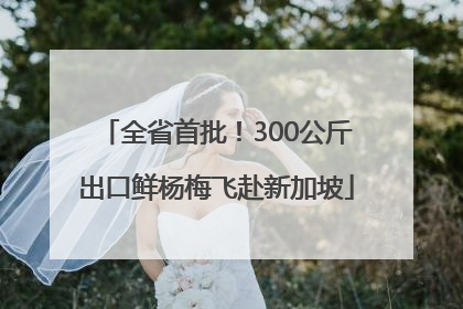 全省首批！300公斤出口鲜杨梅飞赴新加坡