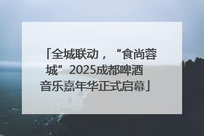 全城联动，“食尚蓉城”2025成都啤酒音乐嘉年华正式启幕
