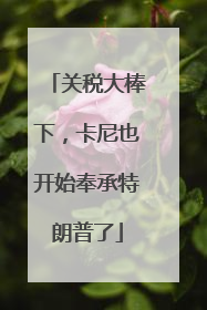 关税大棒下，卡尼也开始奉承特朗普了