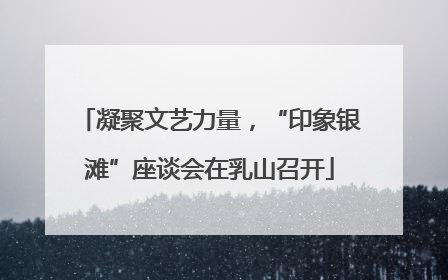 凝聚文艺力量，“印象银滩”座谈会在乳山召开