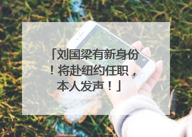 刘国梁有新身份！将赴纽约任职，本人发声！