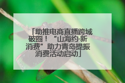 助推电商直播跨域破圈！“山海约·新消费”助力青岛提振消费活动启动