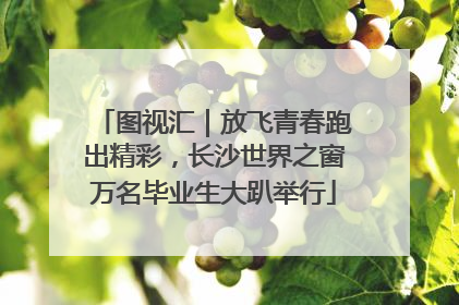 图视汇｜放飞青春跑出精彩，长沙世界之窗万名毕业生大趴举行