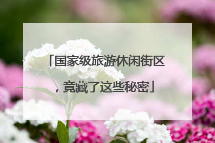 国家级旅游休闲街区，竟藏了这些秘密