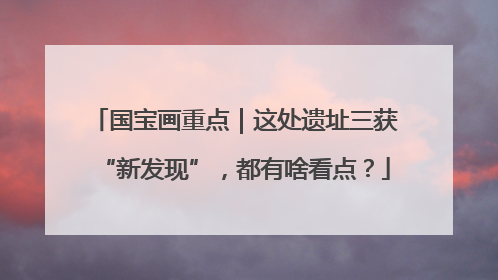 国宝画重点｜这处遗址三获“新发现”，都有啥看点？