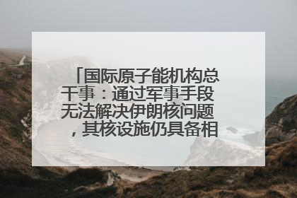 国际原子能机构总干事：通过军事手段无法解决伊朗核问题，其核设施仍具备相关产能，只需要数月就能生产出浓缩铀