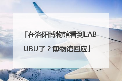 在洛阳博物馆看到LABUBU了？博物馆回应